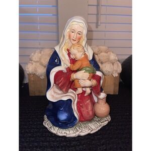 Fitz &‎ Floyd Holiday Musical Madonna and Child, O Holy Night, 9.25 IN